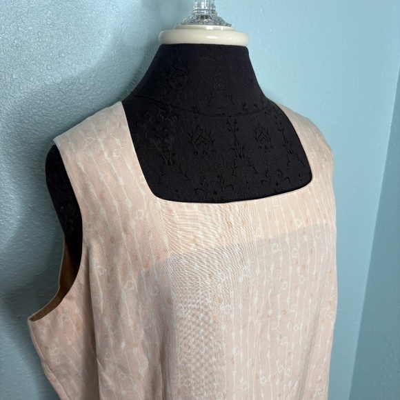 Vintage Lord & Taylor 90s Pink White Dress - Picture 4 of 11